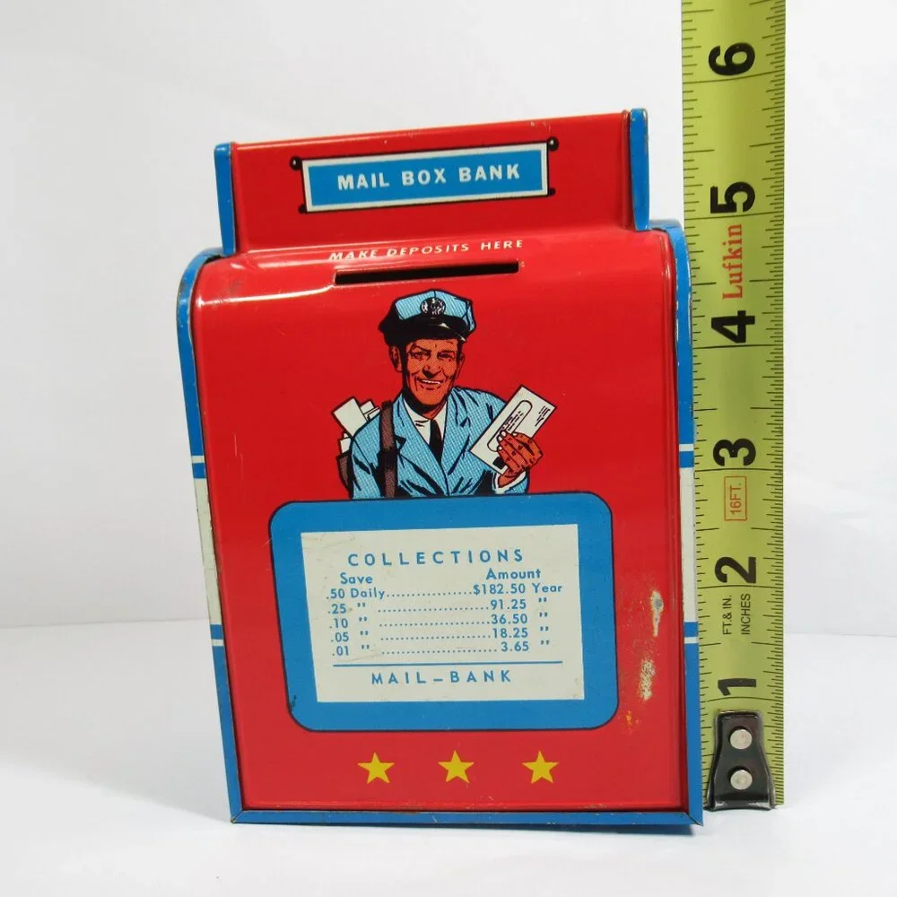 Vintage Mail Box Bank